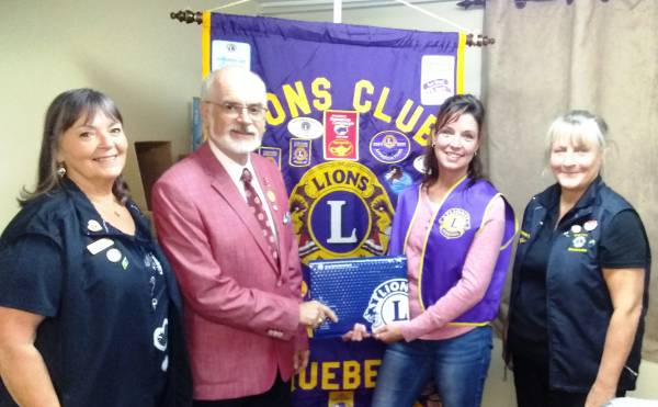 LE CLUB LIONS DE SHERBROOKE ACCUEILLE UNE NOUVELLE MEMBRE